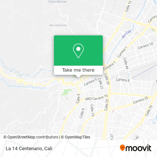 Mapa de La 14 Centenario