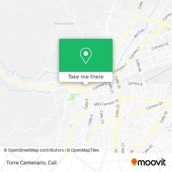 Mapa de Torre Centenario