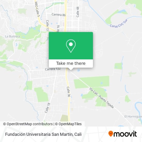 Fundación Universitaria San Martín map