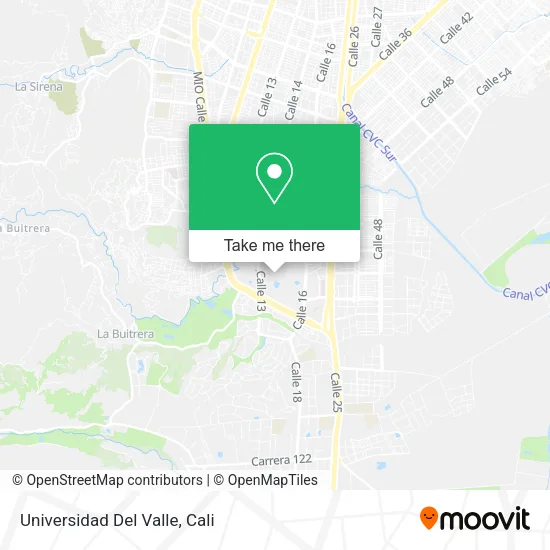 Universidad Del Valle map