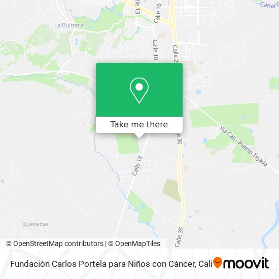 Mapa de Fundación Carlos Portela para Niños con Cáncer
