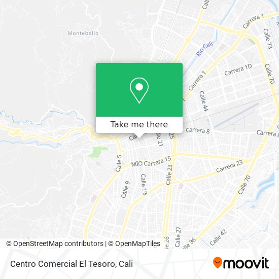 Mapa de Centro Comercial El Tesoro