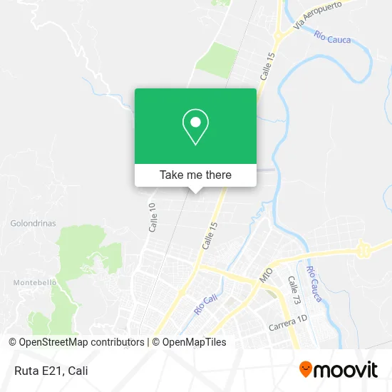 Ruta E21 map