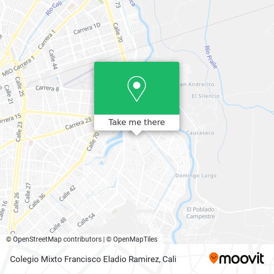 Colegio Mixto Francisco Eladio Ramirez map