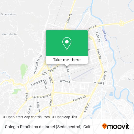 Mapa de Colegio    República de Israel (Sede central)