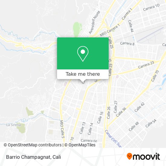 Barrio Champagnat map
