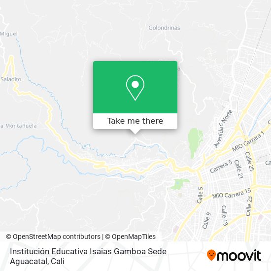 Institución Educativa Isaias Gamboa Sede Aguacatal map