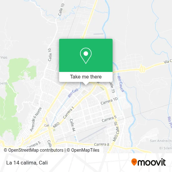 La 14 calima map