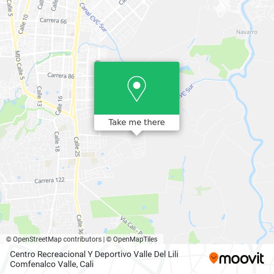 Centro Recreacional Y Deportivo Valle Del Lili Comfenalco Valle map
