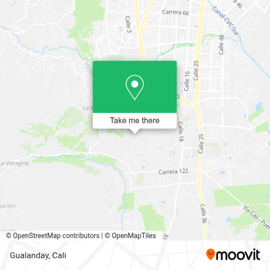 Gualanday map