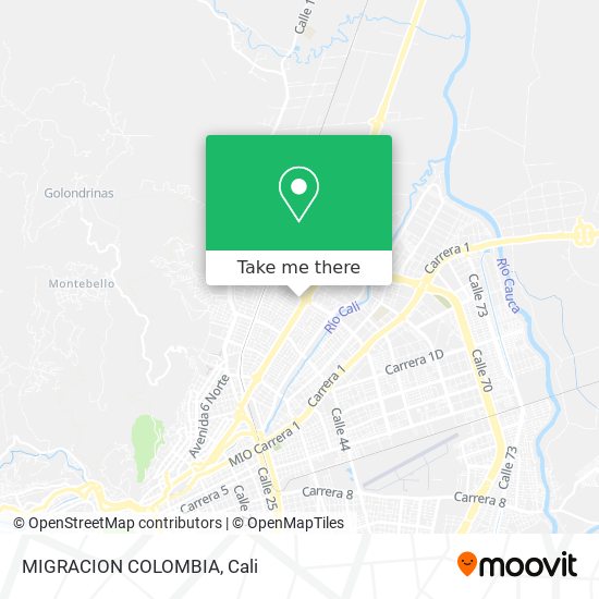 Mapa de MIGRACION COLOMBIA