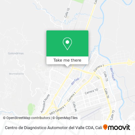 Centro de Diagnóstico Automotor del Valle CDA map