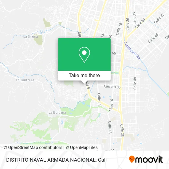Mapa de DISTRITO NAVAL ARMADA NACIONAL