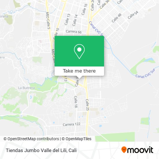 Mapa de Tiendas Jumbo Valle del Lili