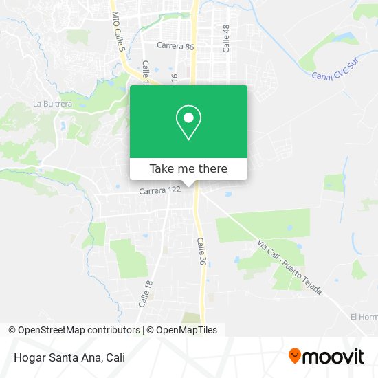 Mapa de Hogar Santa Ana