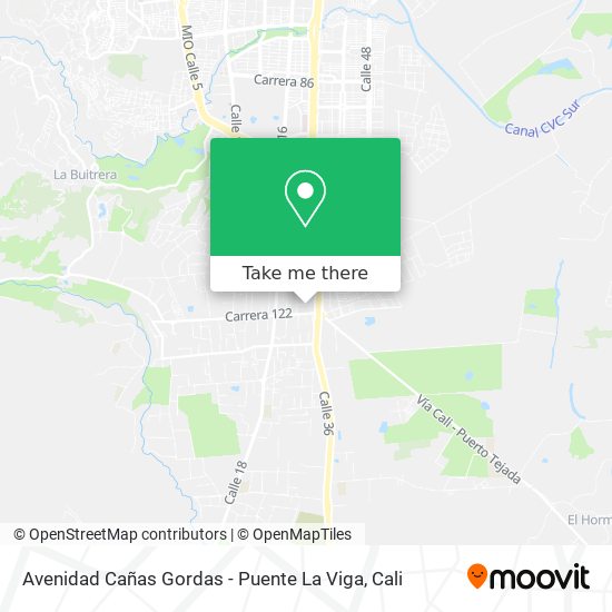 Avenidad Cañas Gordas - Puente La Viga map
