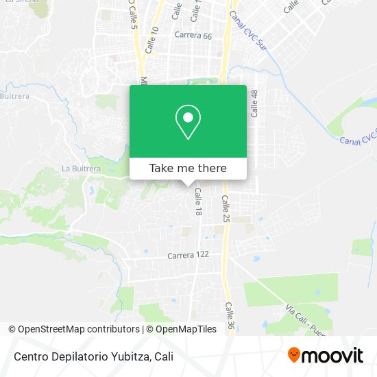 Mapa de Centro Depilatorio Yubitza