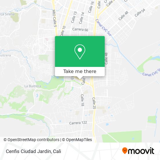 Cenfis Ciudad Jardín map