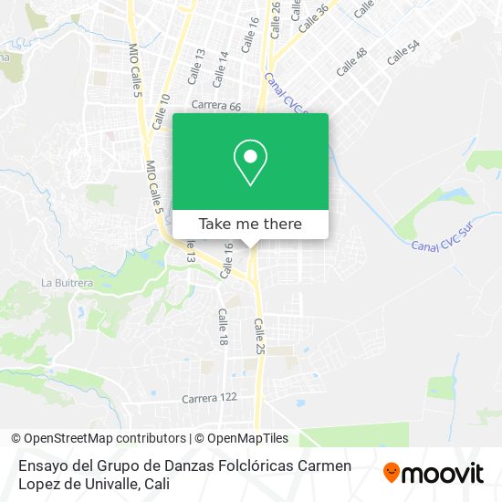Ensayo del Grupo de Danzas Folclóricas Carmen Lopez de Univalle map