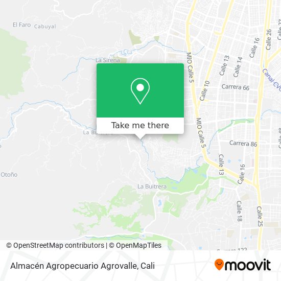 Mapa de Almacén Agropecuario Agrovalle
