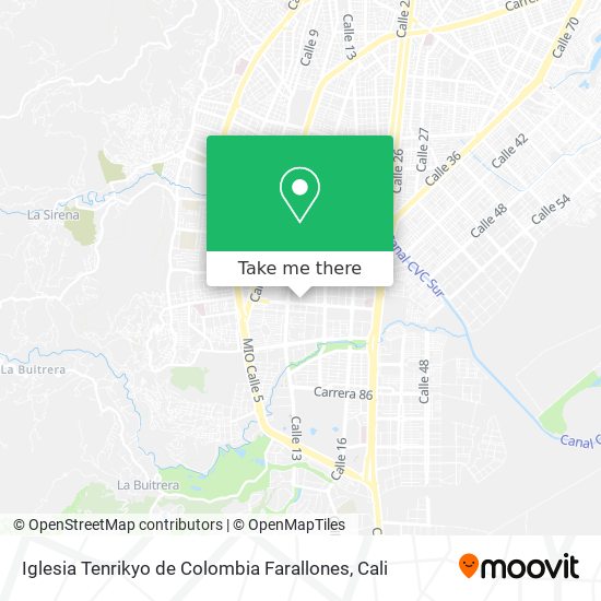 Iglesia Tenrikyo de Colombia Farallones map