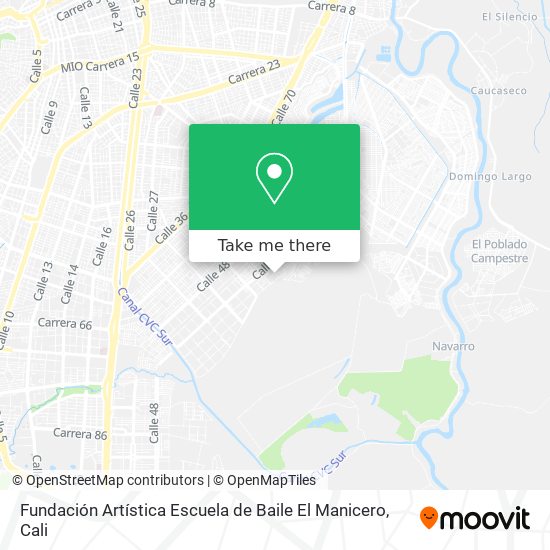 Fundación Artística Escuela de Baile El Manicero map