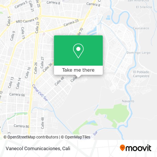 Mapa de Vanecol Comunicaciones