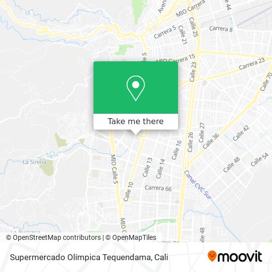 Mapa de Supermercado Olímpica Tequendama