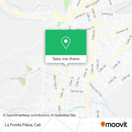 Mapa de La Fonda Paisa
