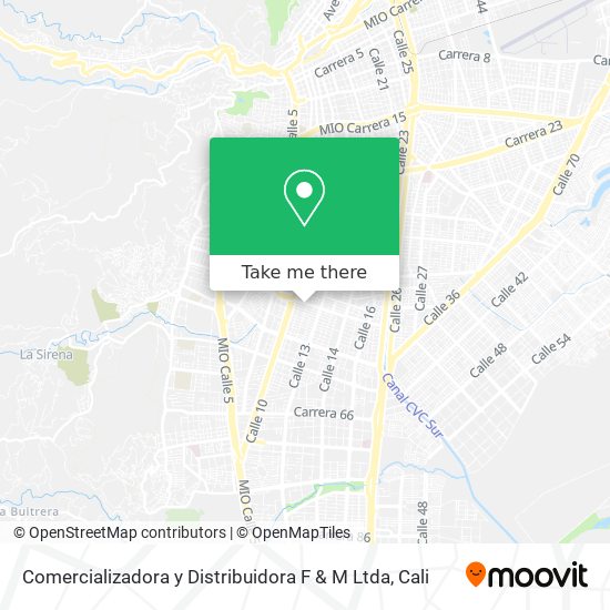 Comercializadora y Distribuidora F & M Ltda map