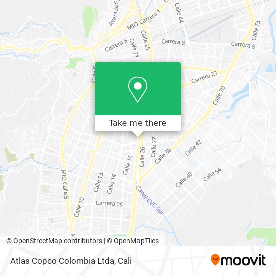 Atlas Copco Colombia Ltda map