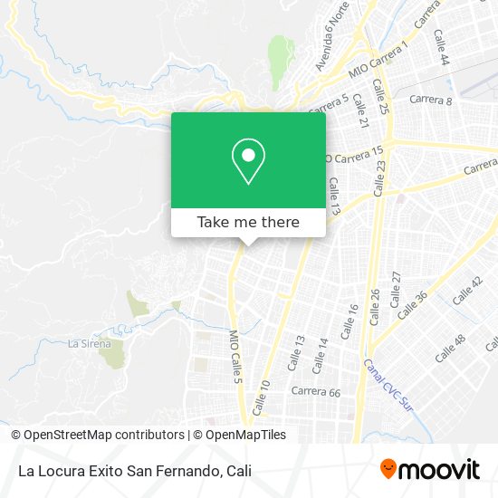 La Locura Exito San Fernando map