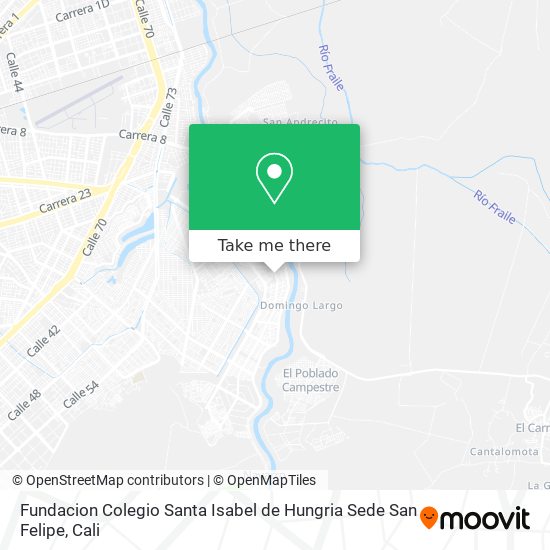 Fundacion Colegio Santa Isabel de Hungria Sede San Felipe map