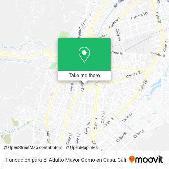 Fundación para El Adulto Mayor Como en Casa map