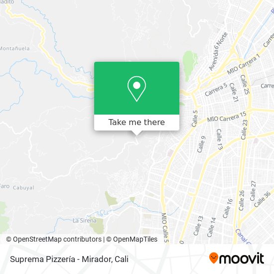 Suprema Pizzería - Mirador map