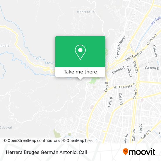 Herrera Brugés Germán Antonio map