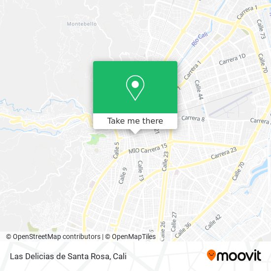 Las Delicias de Santa Rosa map