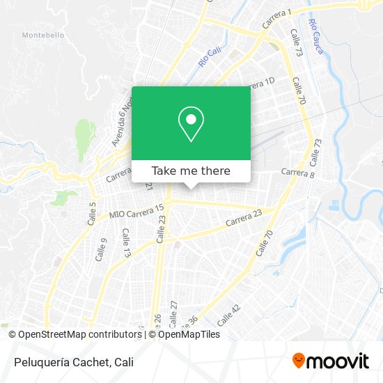 Mapa de Peluquería Cachet