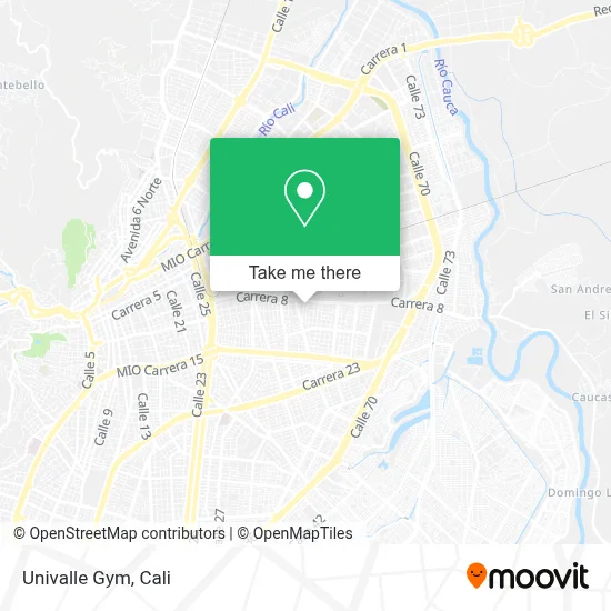 Univalle Gym map