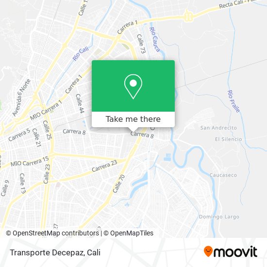 Mapa de Transporte Decepaz