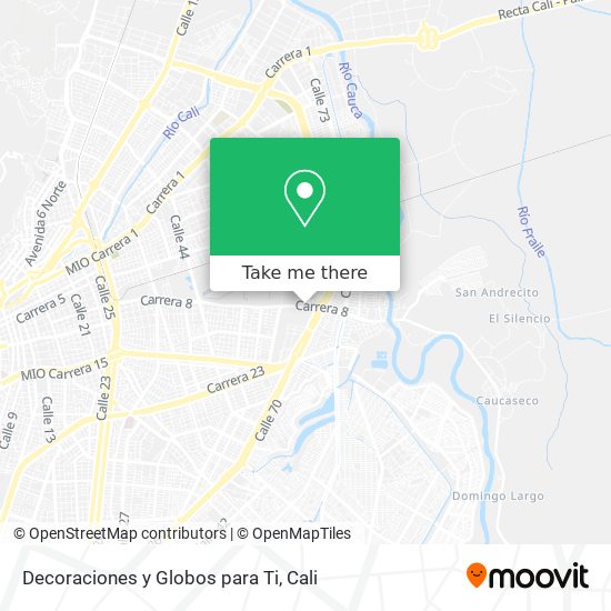 Decoraciones y Globos para Ti map