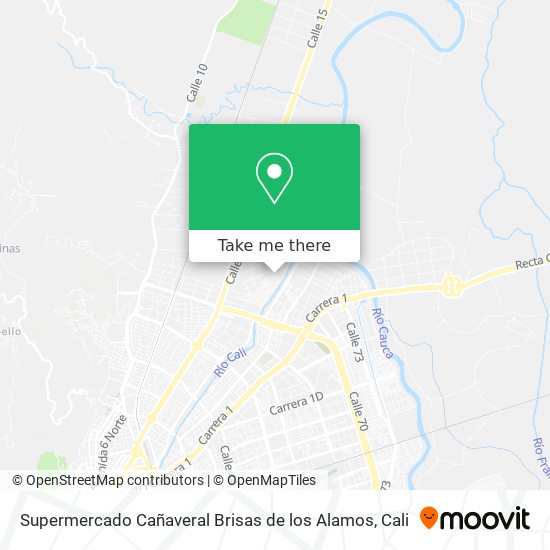 Supermercado Cañaveral Brisas de los Alamos map