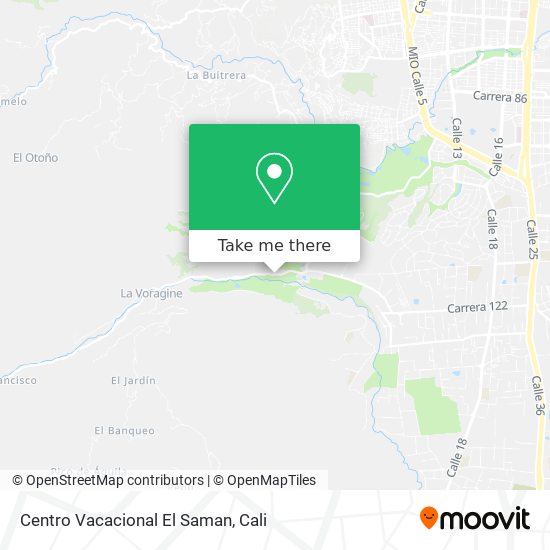 Centro Vacacional El Saman map