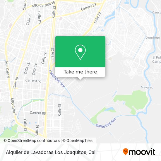 Mapa de Alquiler de Lavadoras Los Joaquitos