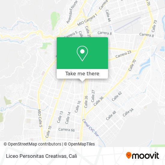 Mapa de Liceo Personitas Creativas