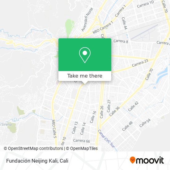 Fundación Neijing Kali map