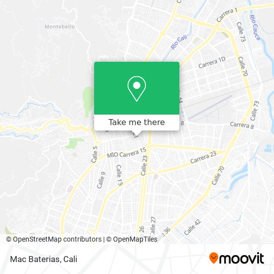 Mapa de Mac Baterias