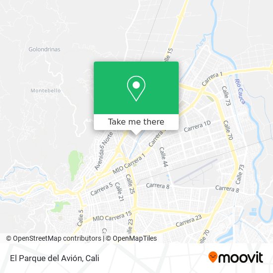 El Parque del Avión map