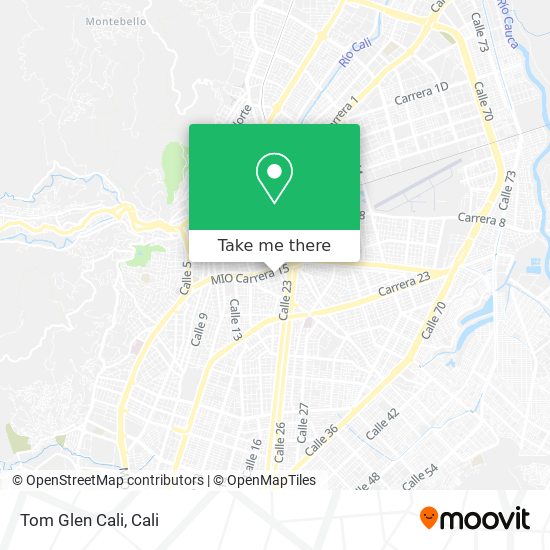 Tom Glen Cali map