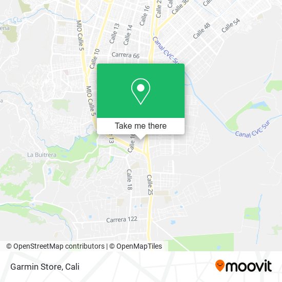 Mapa de Garmin Store